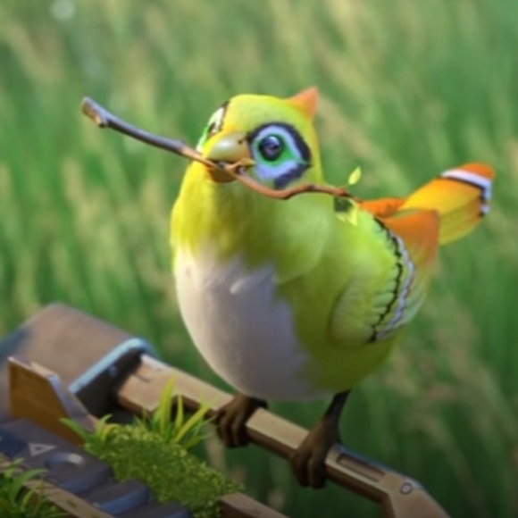 Ganymede BLIZZARD OVERWATCH Plush With Feet That Clip To Perch & Pose - Picture 15 of 16